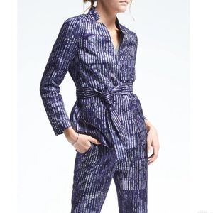 Banana Republic x Piece & Co Batik Striped Blazer